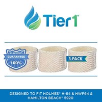 Tier1 HWF64 B Comparable Holmes HWF64 Humidifier Filter Replacement for Holmes B Models HWF64CS  HM1730  HM1745 3 Pack - B01ANZBZTG